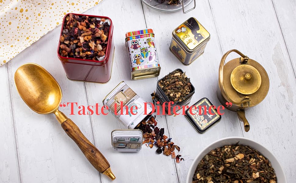 Joy of Cha Gourmet Tea Gift Set 4 Varieties Of Premium Loose Leaf