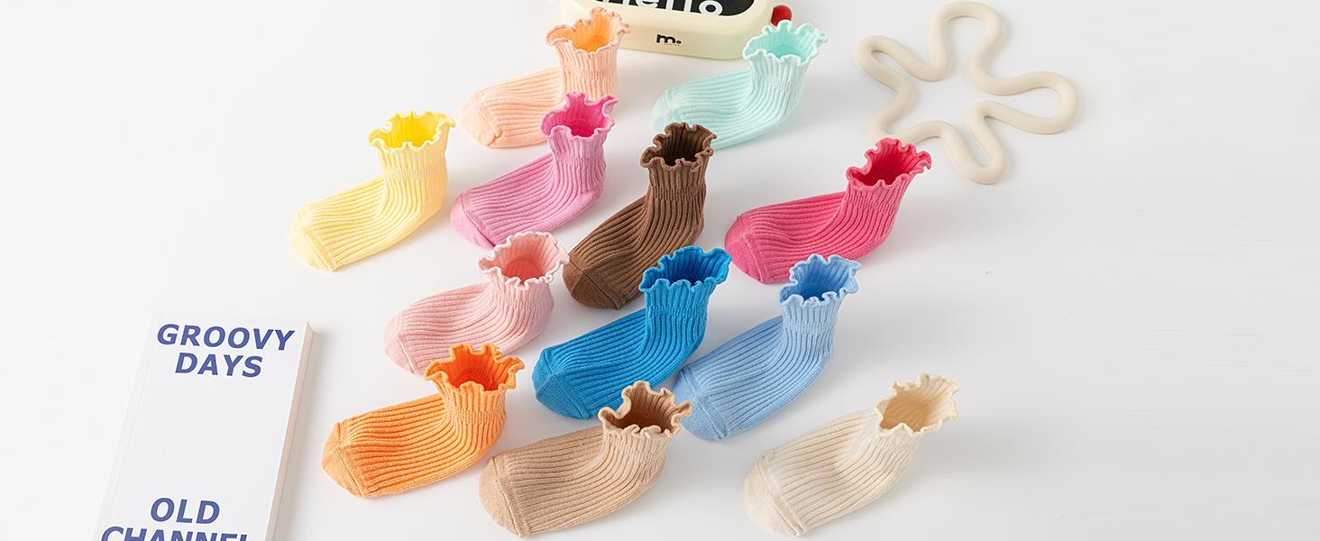 ruffle edge socks