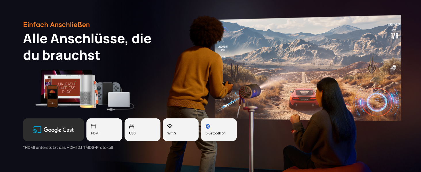 Projecteur Projecteur portable Full HD Projecteur