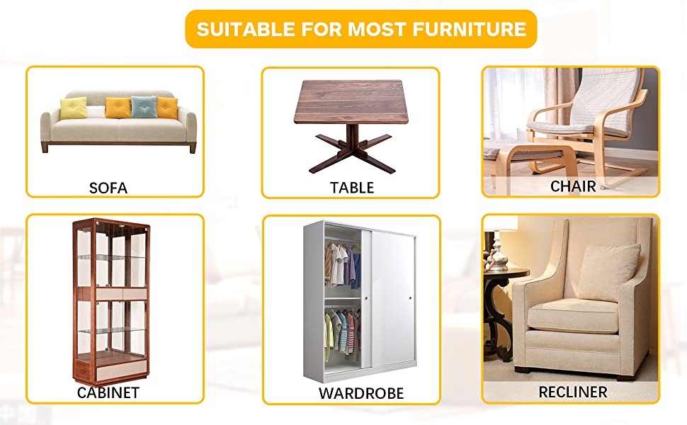 2 Pack AntiSlip Furniture Rail Pads,Non Skid Furniture Pads for