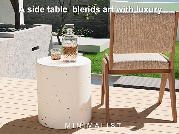 Amazon.com: Chilihom Outdoor Side Tables for Patio, Small