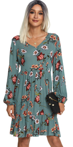 Long Sleeve casual tunic dress