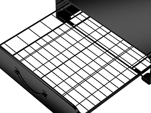 Black and white technical diagram or schematic showing a grid pattern with dark borders, appears to be a product assembly or installation guide.