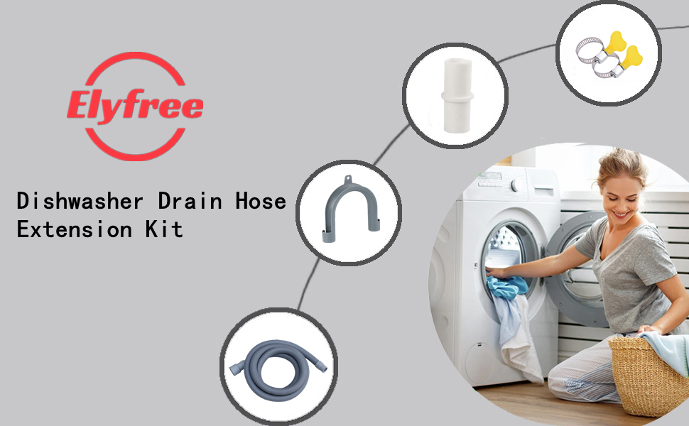 Dishwasher Drain Hose Extension Kit, Washing Machine Drain