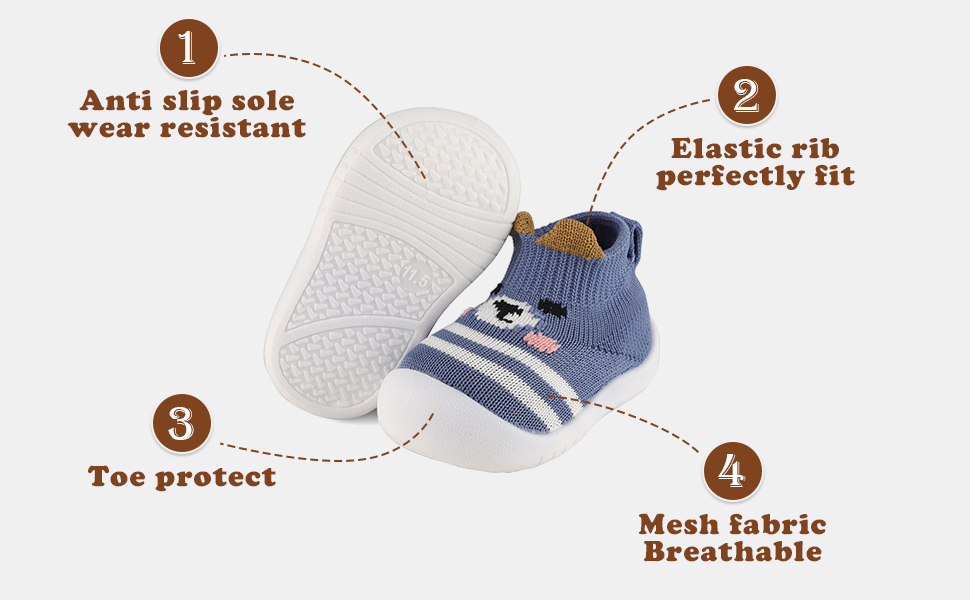Baby toddlers boys girls first walking shoes pre walkers pram shoes slippers socken shoes