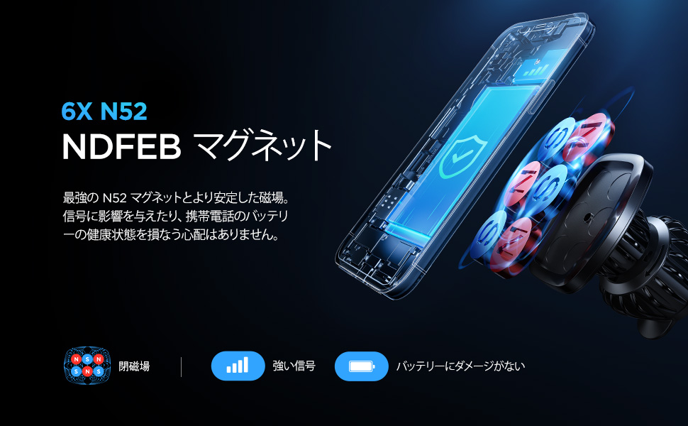 Amazon Co Jp Lisen 車載スマホホルダー 超強磁力 マグネット 携帯 ホルダー 車 スタンド 車用 エアコン 吹き出し口 片手操作 取付簡単 小型 強力磁石 360度回転 落下防止 カー マウント スマホ カーホルダー Iphone Samsung Sony 等全機種対応 ブラック 車