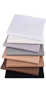 solid fabric squares