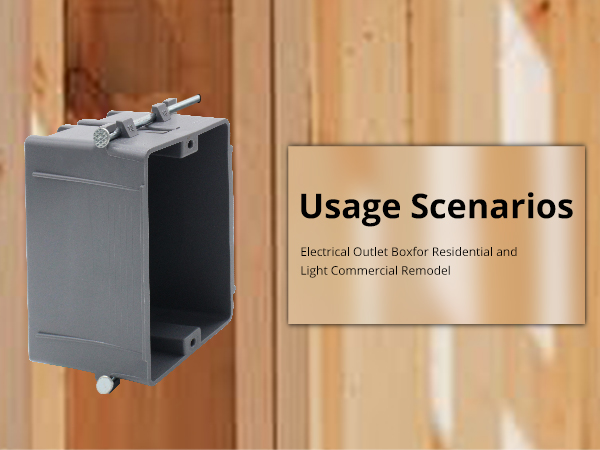 eri 1BOX MAKERELE 1-Gang Electrical Box 18 Cu.in. PVC New Switch