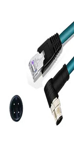 Mr.「md2gII 」 Amazon.com: GXMRHWY M12 4-pin D-Code Male Angled to RJ45