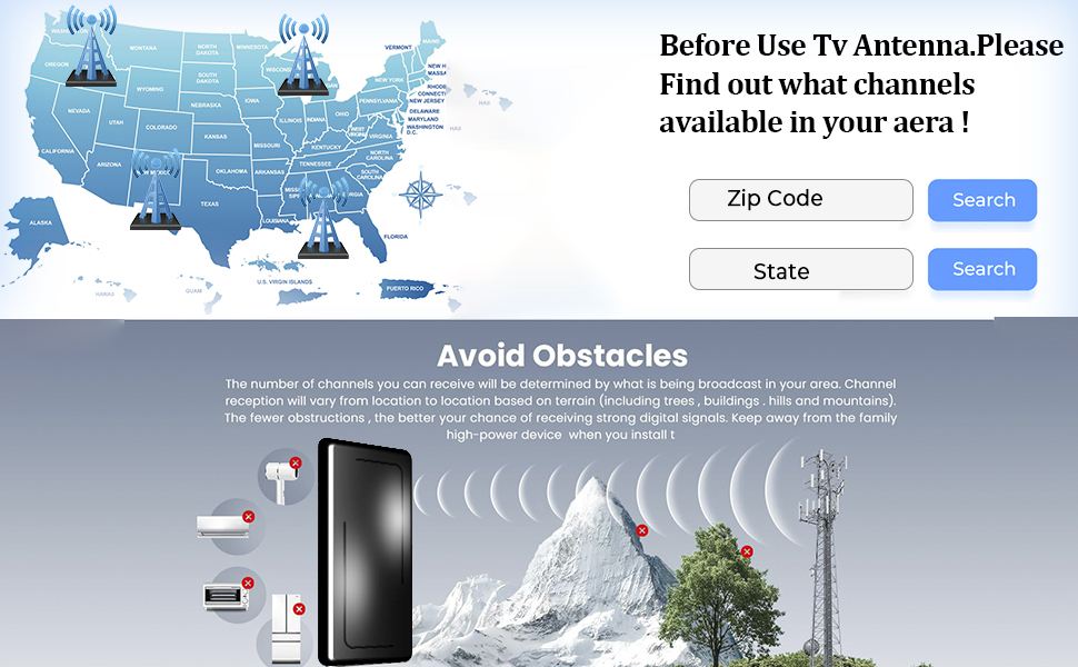 Amazon.com: 2025 Updated TV Antenna,2200+ Miles Long Range Digital - What Channels Can You Get With An Antenna