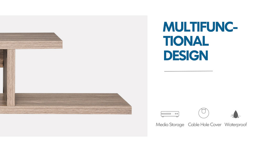 FITUEYES Concise Floating TV Stand Shelf Wall Mounted