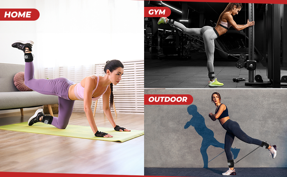 exercises at the gym, home or outdoor