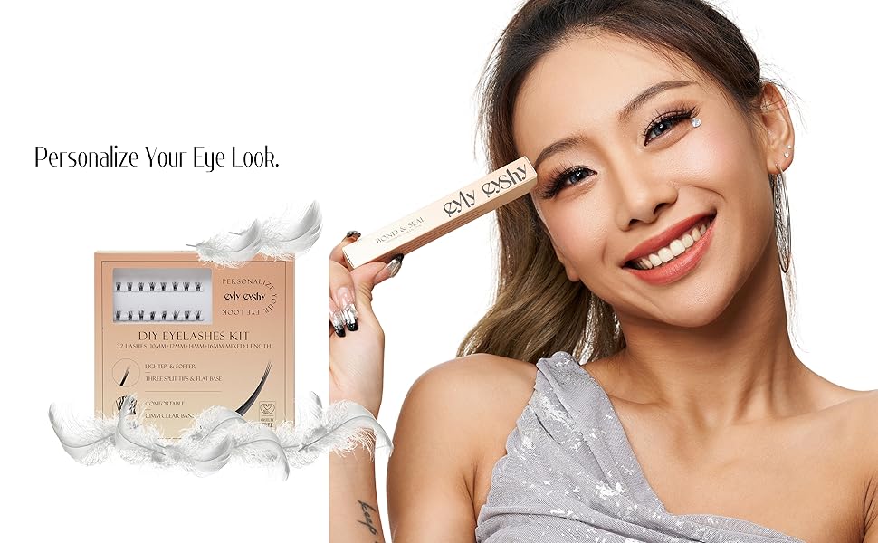 eyly eyshy false eyelashes,bond & seal
