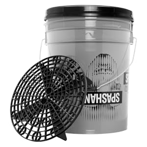 Amazon｜スパシャン 最強頑丈タフな洗車用バケツ 大容量 20L グリッド