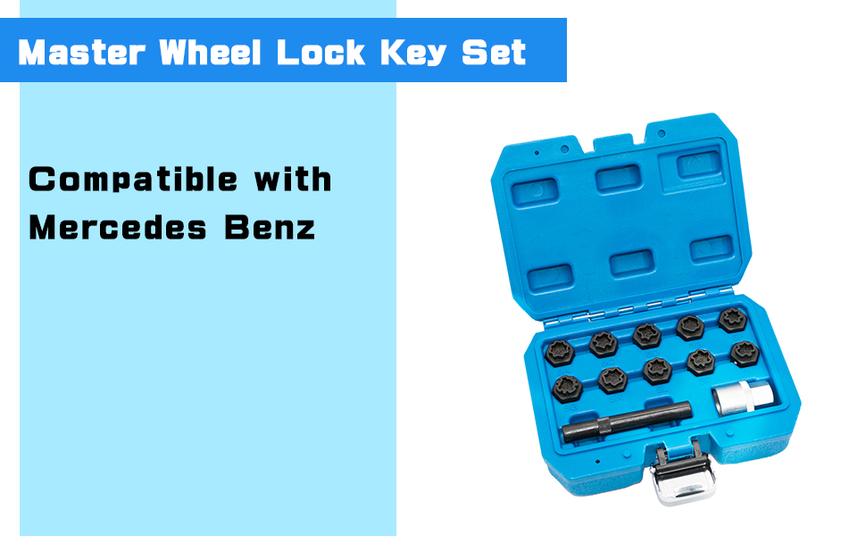 TIMTOKIT 12PCS Master Wheel Lock Key Set Compatible with