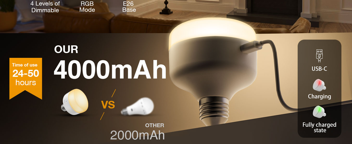 rechargeable light bulbs