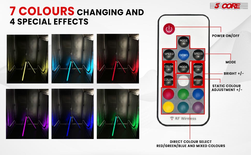 Speakers Stands with LED Lights, Speaker Stand Tripod, PA Speakers DJ Stand