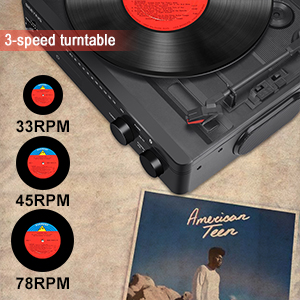 3 speed seeying record player