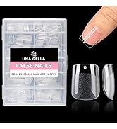 UNA GELLA Extra Short Square Fake Nails 504pcs Pre-shape Extra Short Square Press on Nails Extra ...