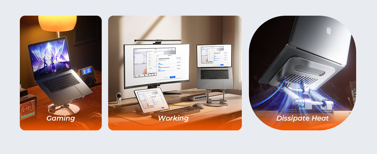 laptop stand for desk adjustable height