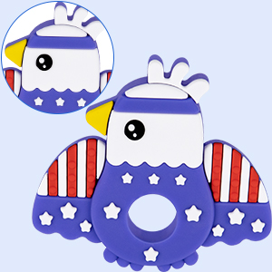 4th of july baby teething toy