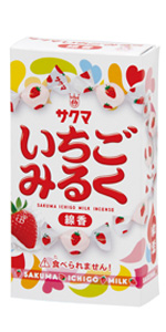Amazon.co.jp: カメヤマ いちごみるく ミニ寸線香 約50g 約200本