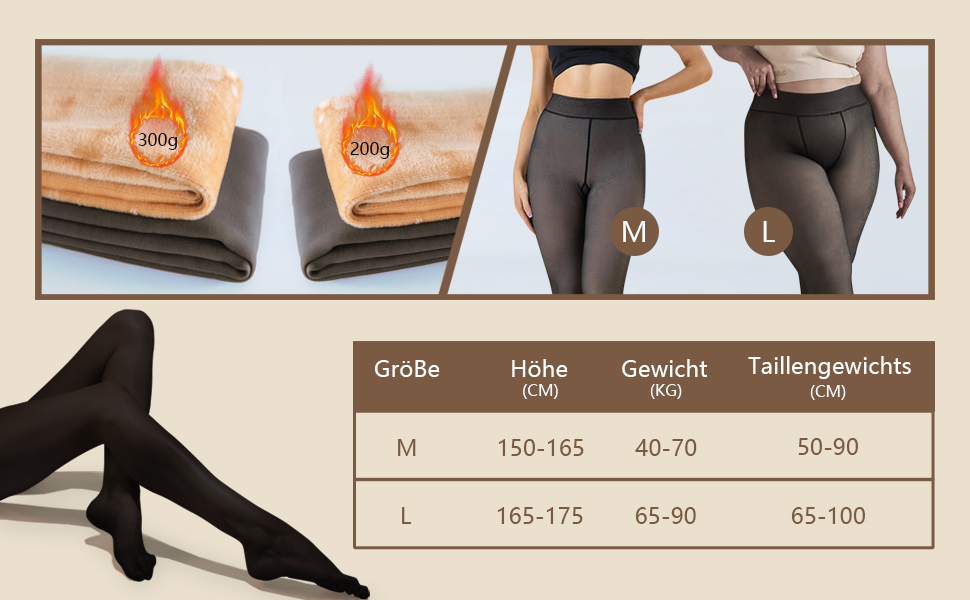 gefütterte strumpfhose