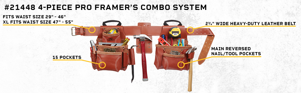 aprons combos construction clc custom leathercraft quality durable electrician tradesman