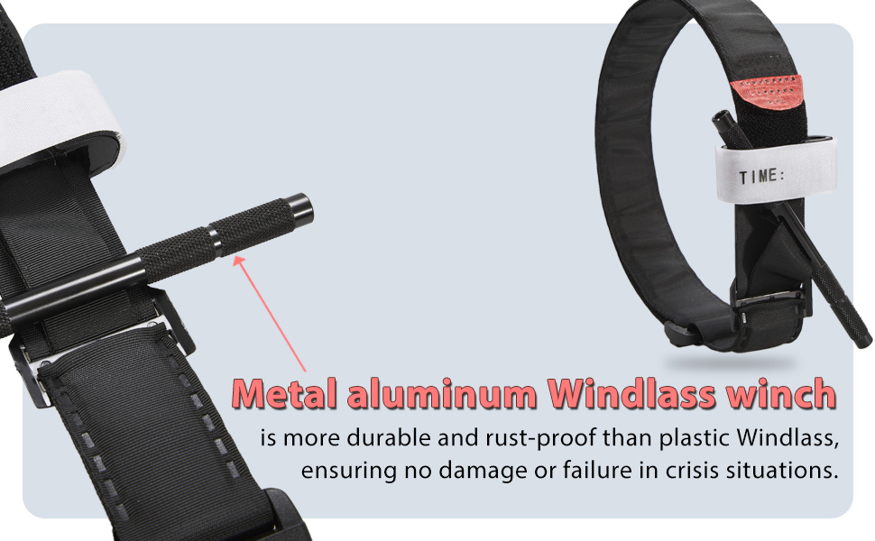 1 Pack Tourniquet 37.4", Metal Aluminum Windlass Torniquetes, Military Combat