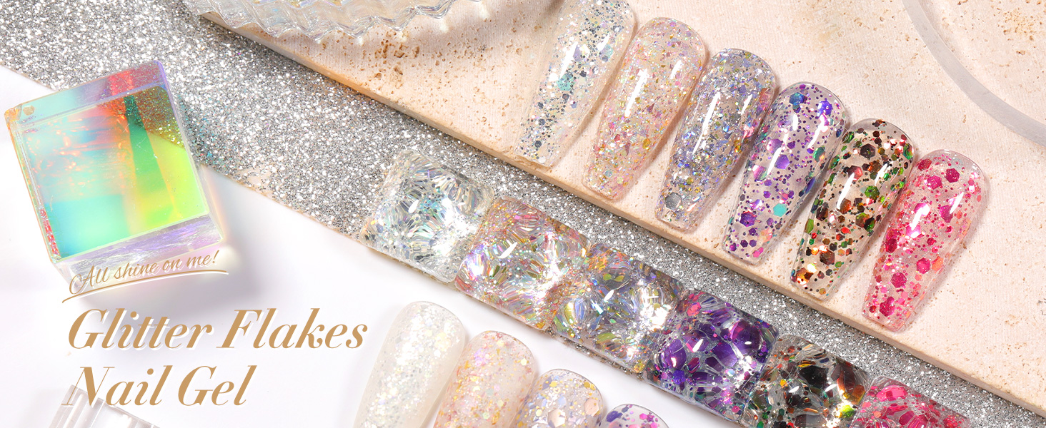 Glitter Sequins Gel Nail Polish