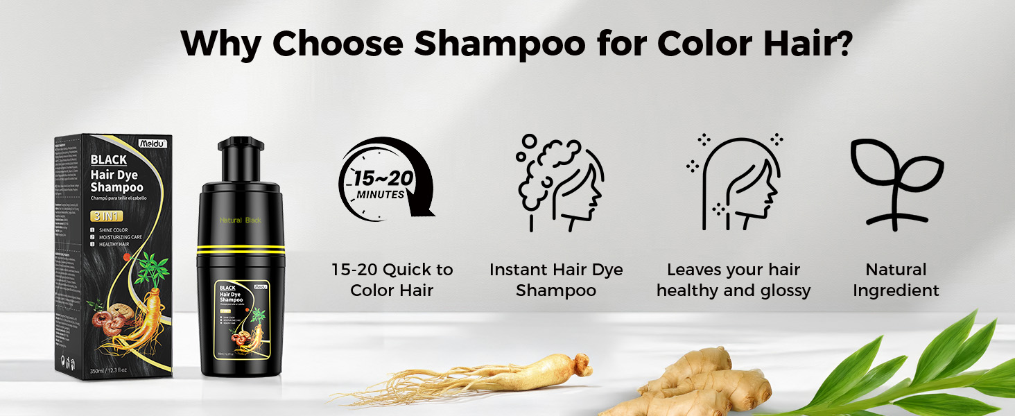 black shampoo hair dye