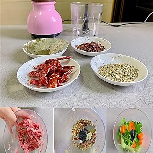 Electric Food Processor Multi Purpose Mini Food Chopper Capsule Cutter