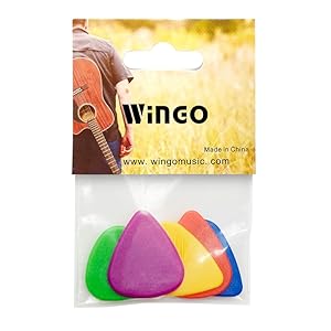 Amazon.com: WINGO Guitar Picks with Grip Stamped, Non Slip