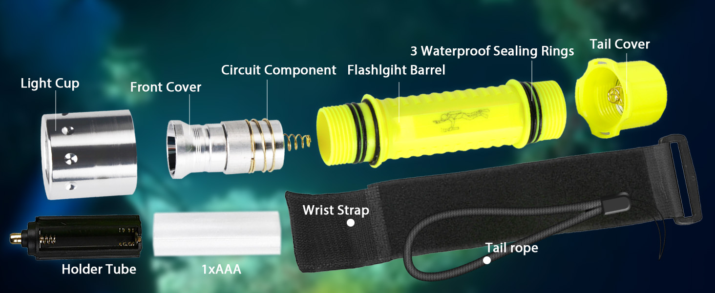 underwater flashlight