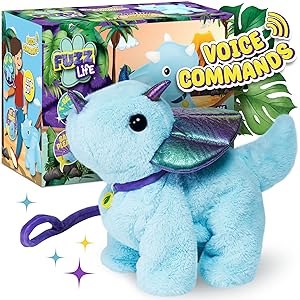 Blue Voice Commanded Baby Triceratops