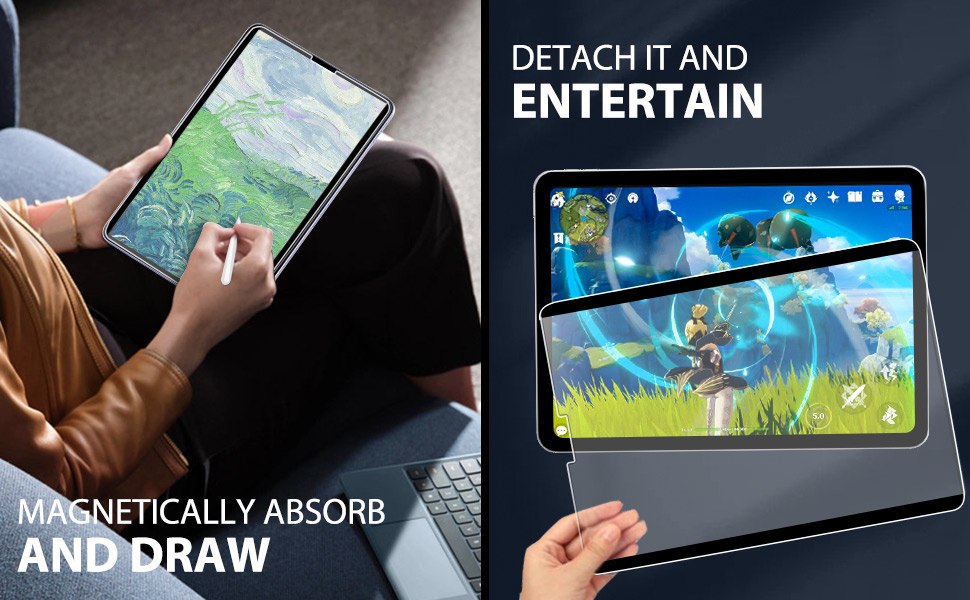 Magnetically absorb and draw Detach it and entertain