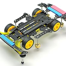  Tamiya 95598 Mini 4WD Neo VQS Advance Pack VZ Chassis Special Product Racer Mini 4WD Series Rasakan Suku Cadang Tune-up Lengkap untuk Sensasi Balap yang Menyenangkan! 