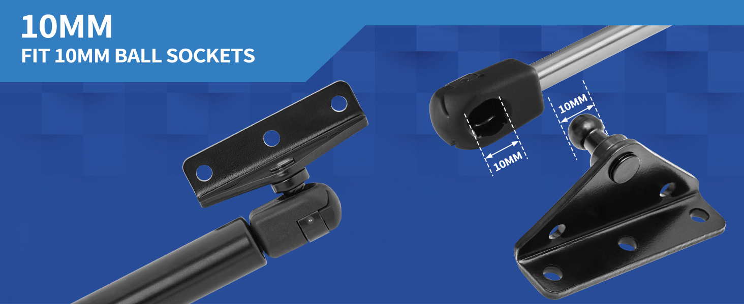 10MM Ball Stud Mounting Bracket for Gas Struts Lift Supports Shocks