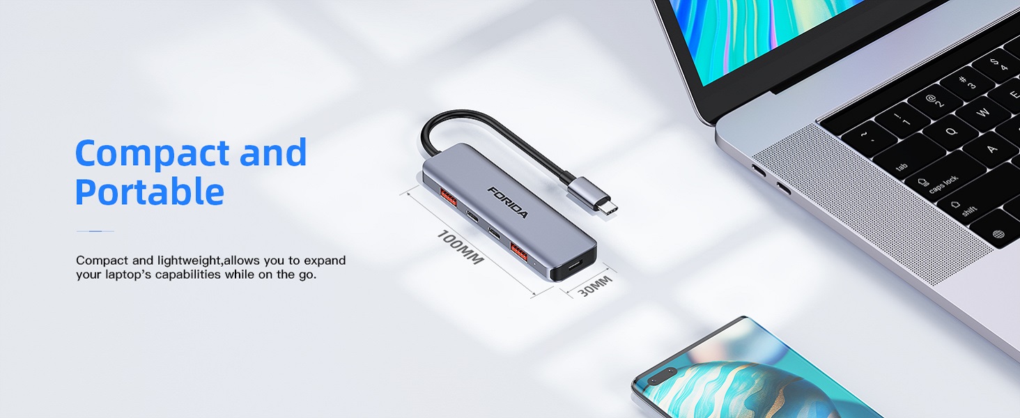Portable USB C Splitter