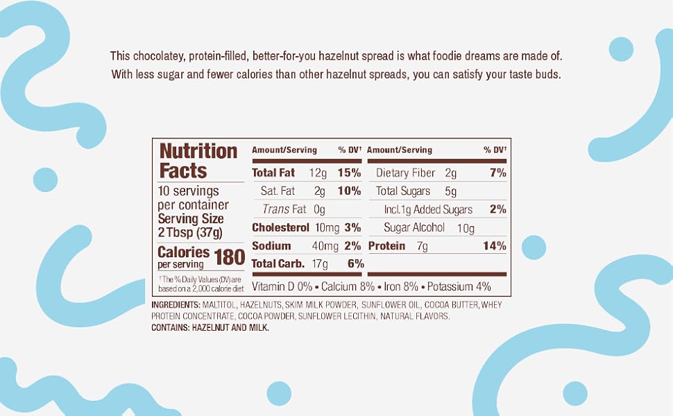 Pongo Cocoa Hazelnut Protein Spread Low Sugar and Low Carb Natural