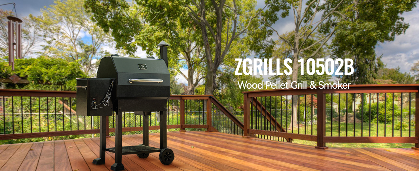 Z GRILLS Pellet Grill and Smoker with 1100 sq.in Cooking