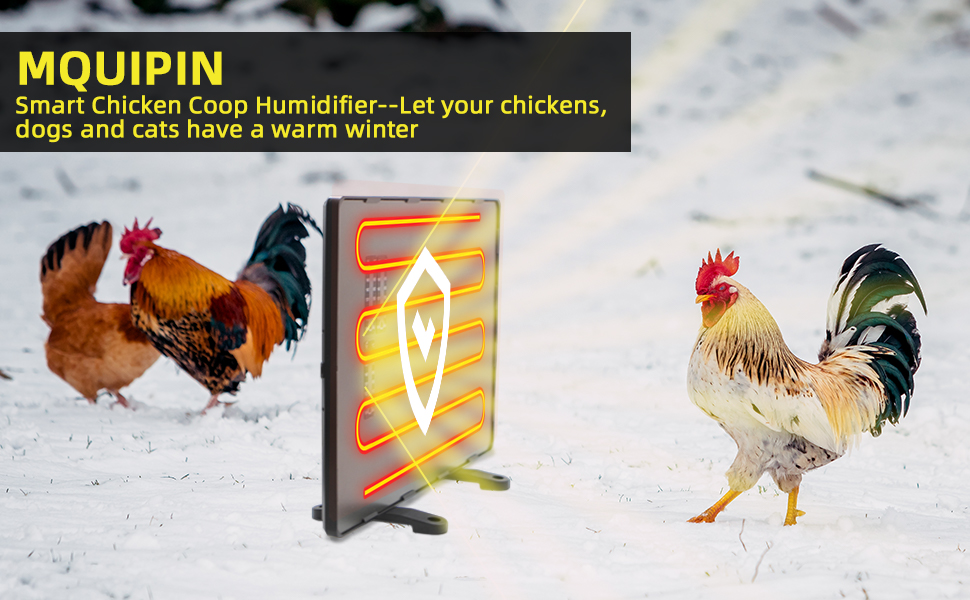 MQUPIN Chicken Coop Heaters Plate Upgraded, Safe 140 Watts