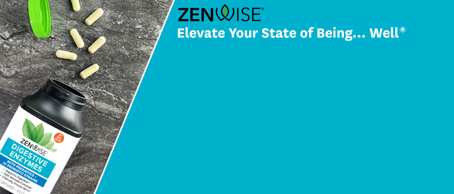 Zenwise Digestive Enzymes Probiotic Multi Enzymes with Probiotics and