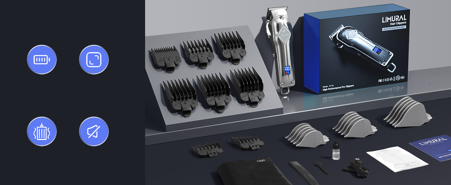 Limural Hair Clippers for Men Professional Barber Clippers for Hair