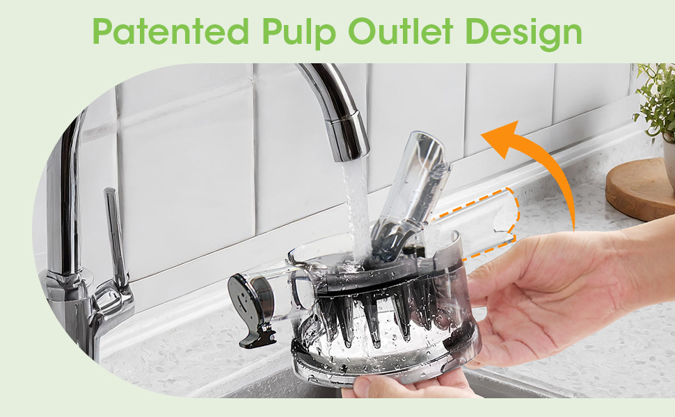 You can juice whole fruits and vegetables in no time by TUUMIIST Juicer