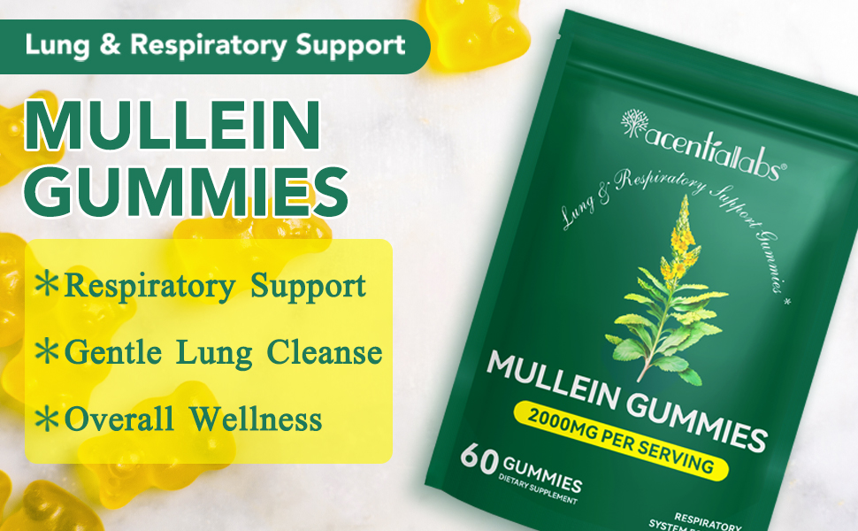 Mullein Gummies for Lung Detox