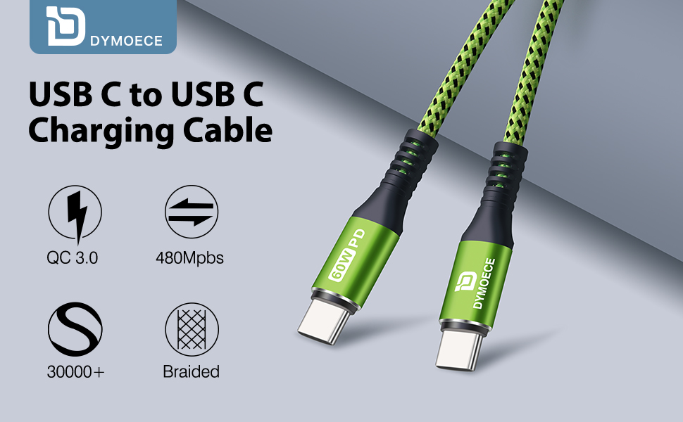 USB C to USB C Fast Charging Cable