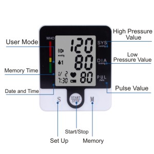 wrist blood pressure cuff 