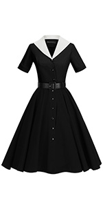 Wing collar Dress