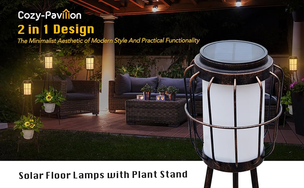 SOLAR FLOOR LAMP